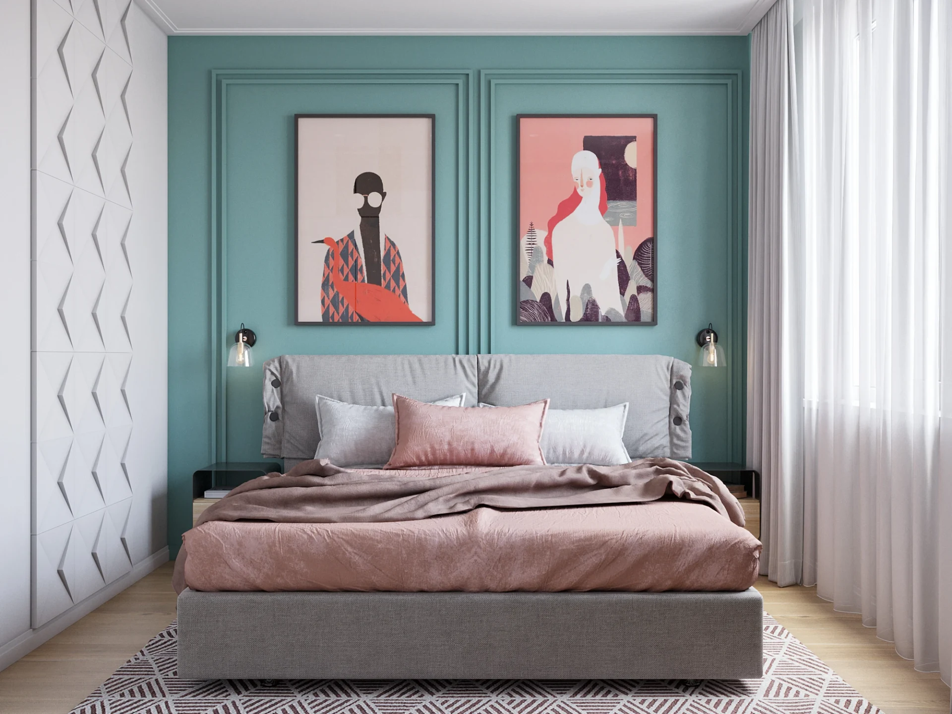 Трехкомнатная квартира 64 кв. м