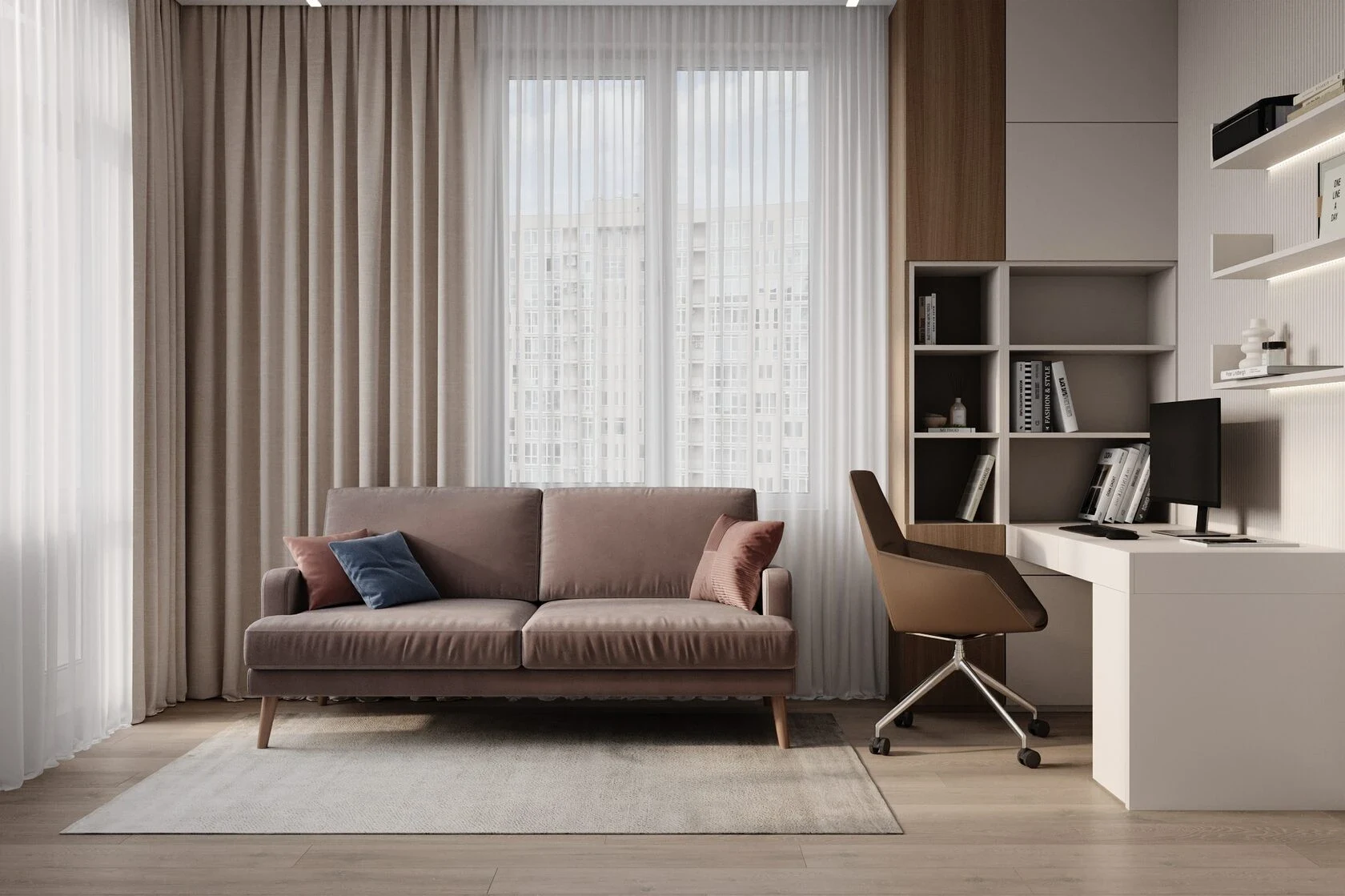 Квартира на улице Фонвизина, 83 кв. м.