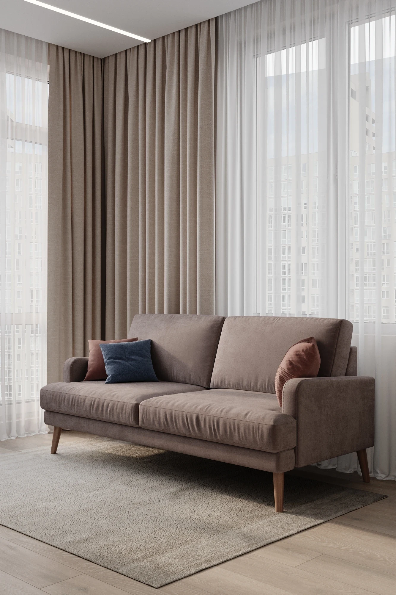 Квартира на улице Фонвизина, 83 кв. м.