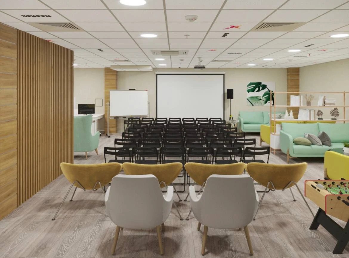Лаунж зона в офисе IT-компании