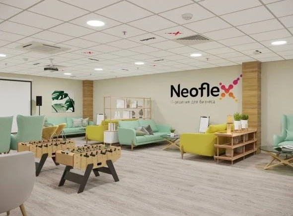 Лаунж зона в офисе IT-компании