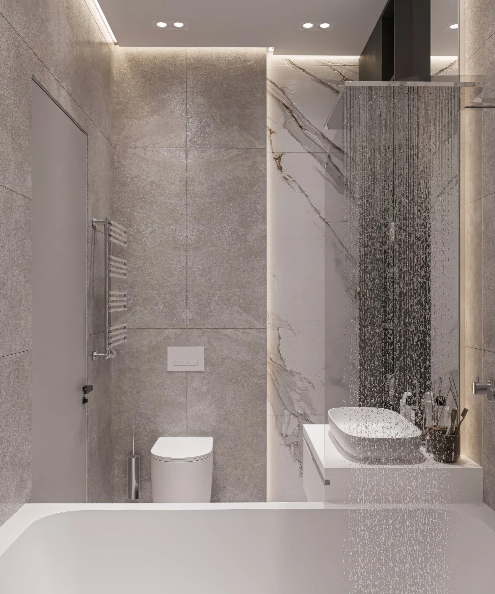 Брутальная однушка в современном стиле с элементами неоклассики