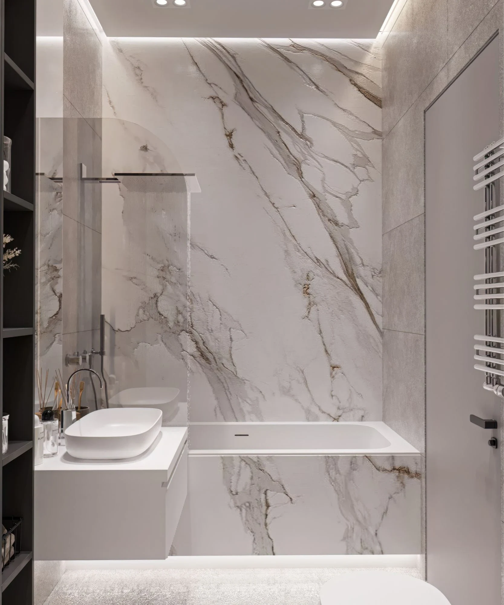 Брутальная однушка в современном стиле с элементами неоклассики