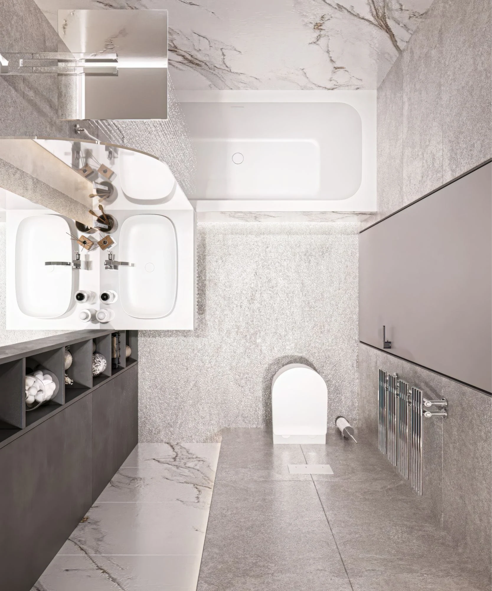 Брутальная однушка в современном стиле с элементами неоклассики