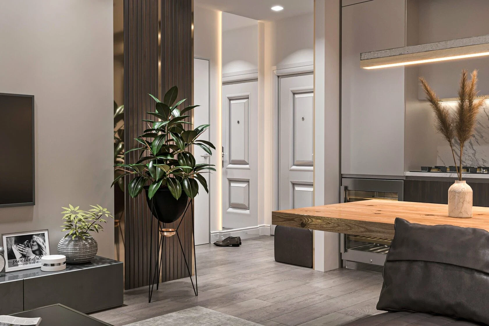 2-комнатная квартира в стиле ар-деко