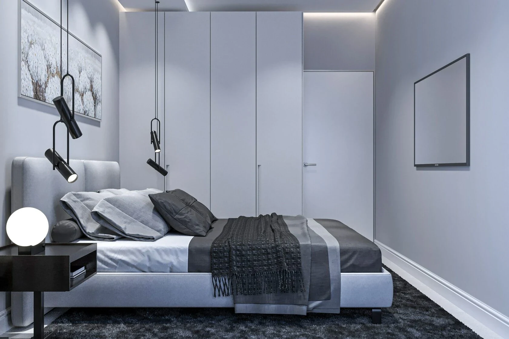 2-комнатная квартира в стиле минимализм с элементами хай-тек