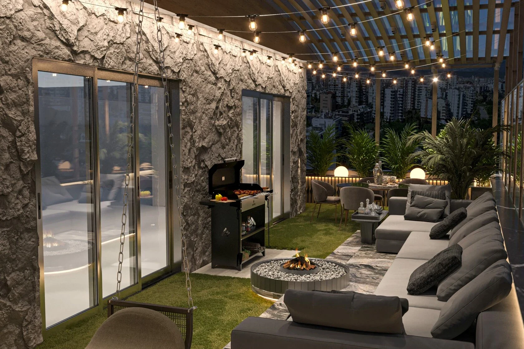 Терраса в стиле эко