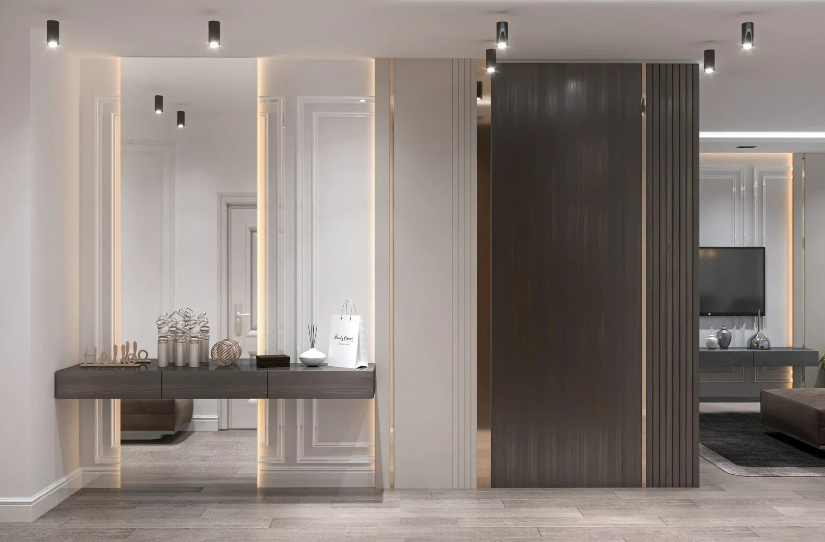 4-комнатная квартира в стиле неоклассика с элементами ар-деко