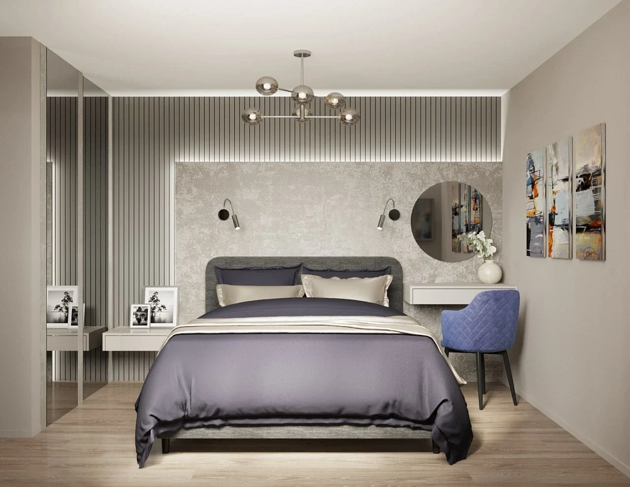 АТМОСФЕРНЫЙ ПРОЕКТ ИНТЕРЬЕРА С ЯРКИМИ АКЦЕНТАМИ