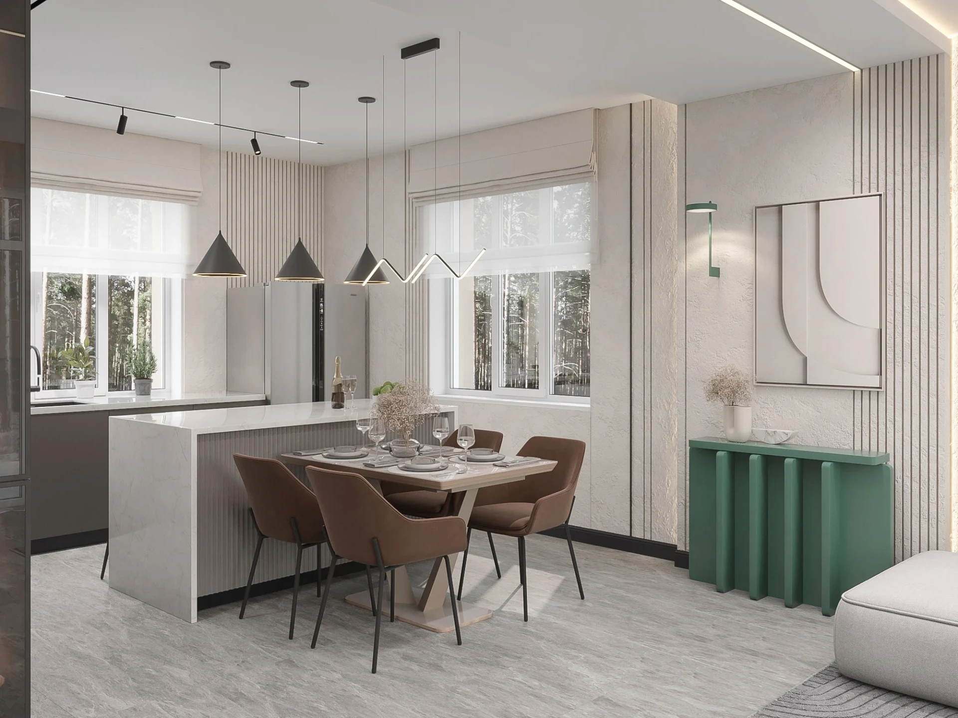 Кухня - Гостиная