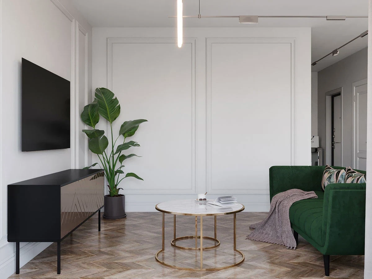 ЖК Уютный. Трехкомнатная. Современная классика