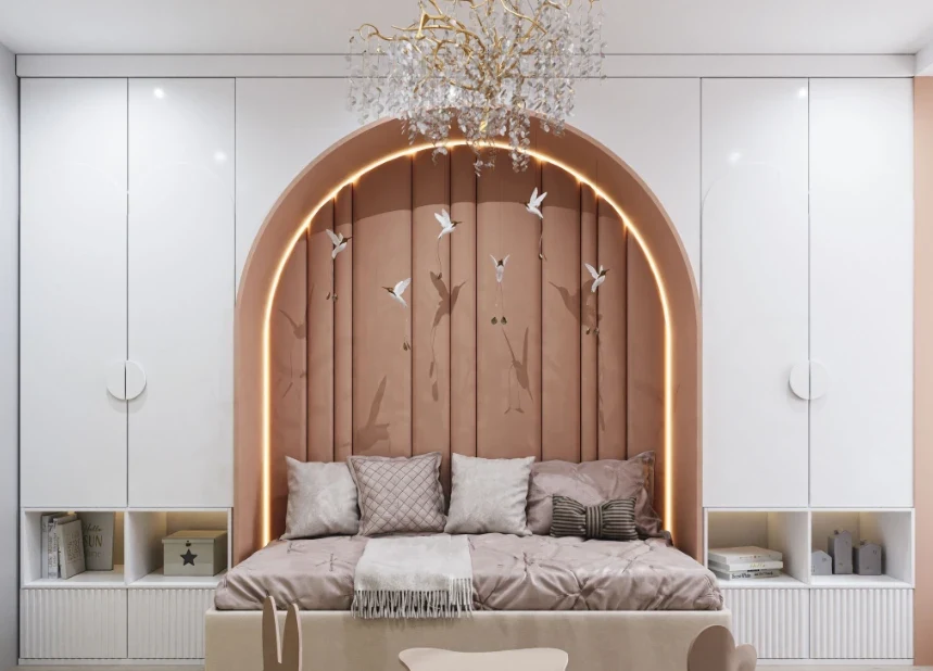 Дизайн интерьера комнаты для девочки