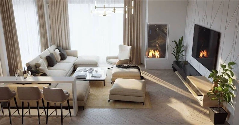 Дизайн загородного дома для большой семьи