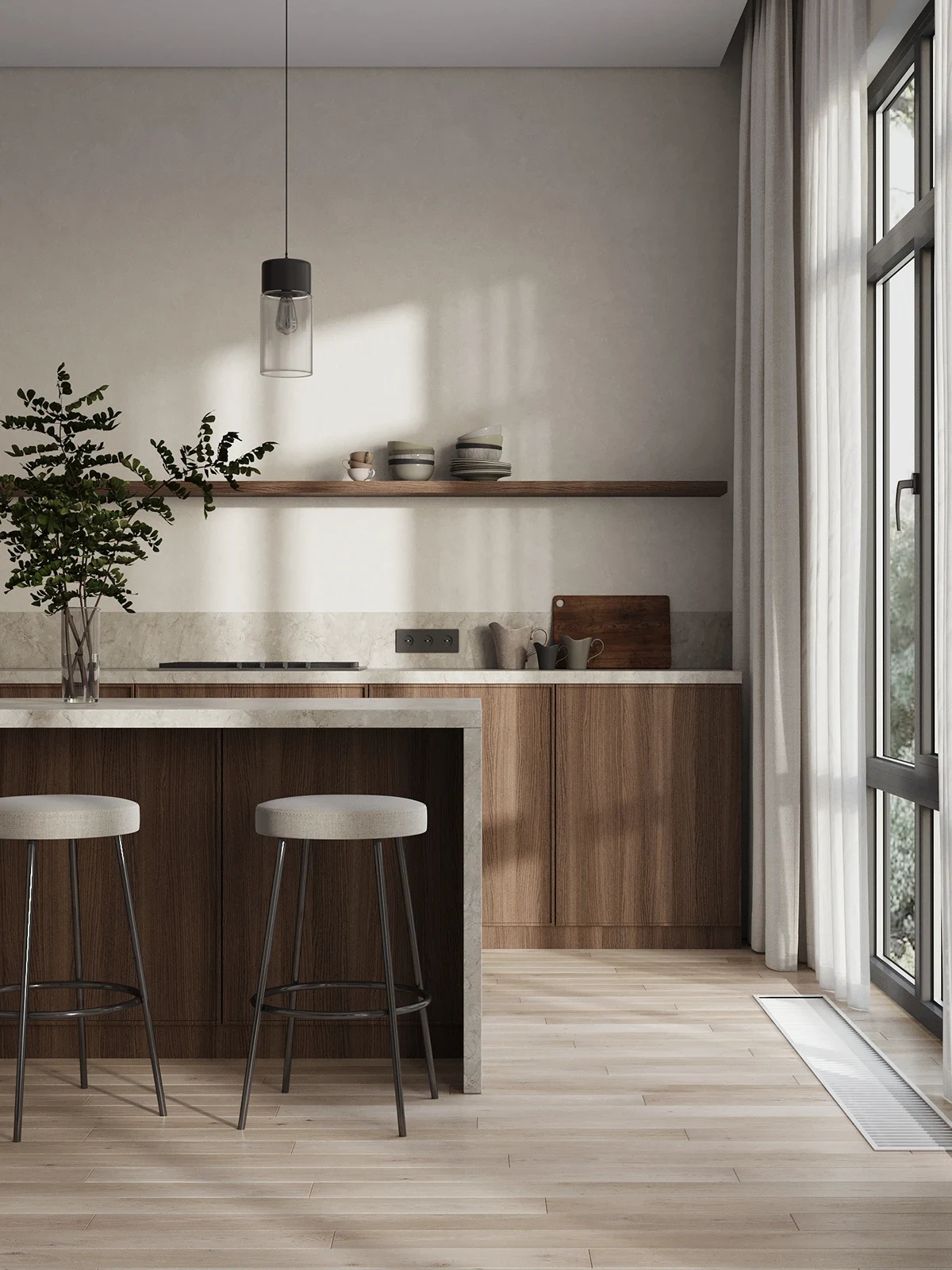 kitchen living room