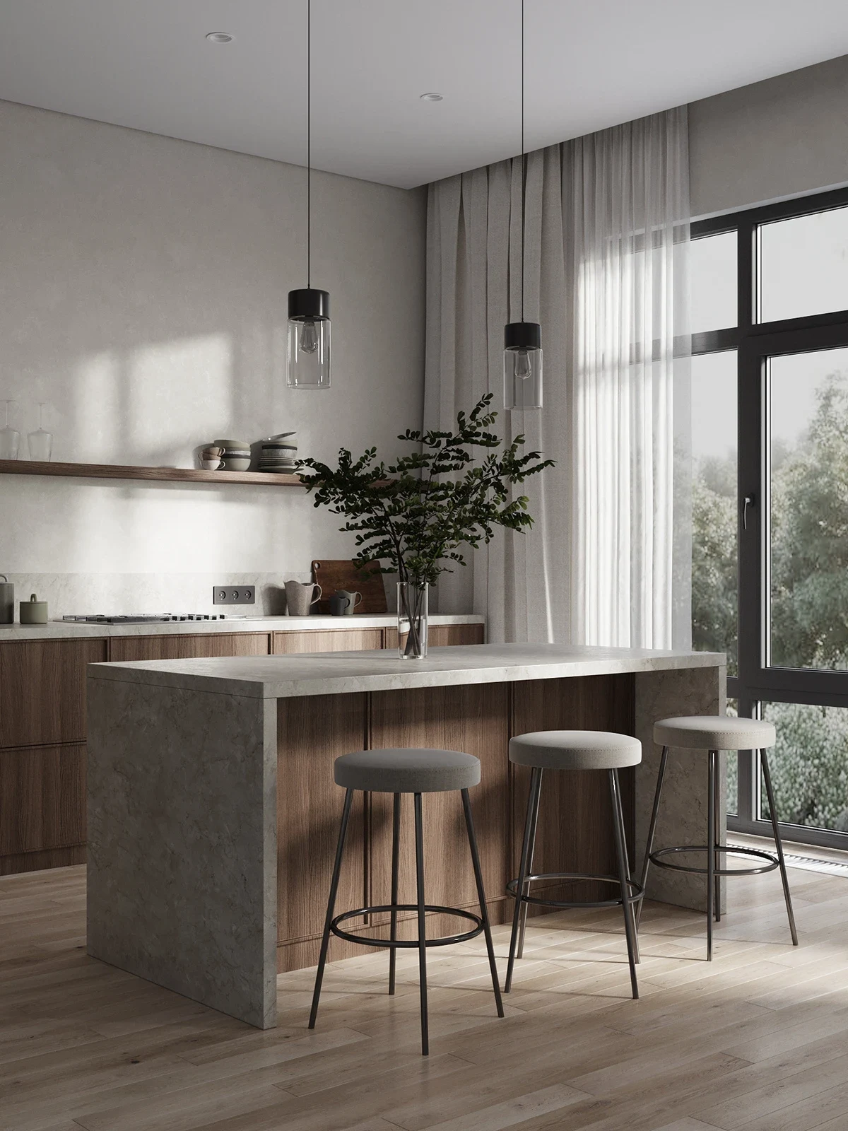 kitchen living room