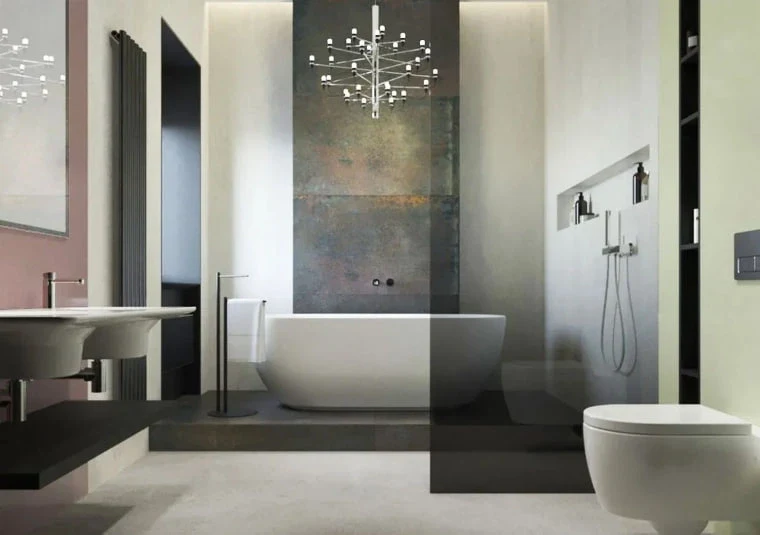 Дизайн интерьера ванной комнаты, г. Красноярск