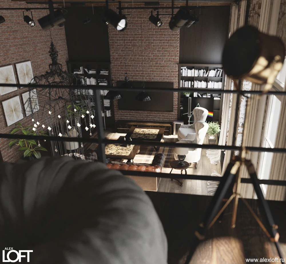 Элитный лофт интерьер в Петербурге