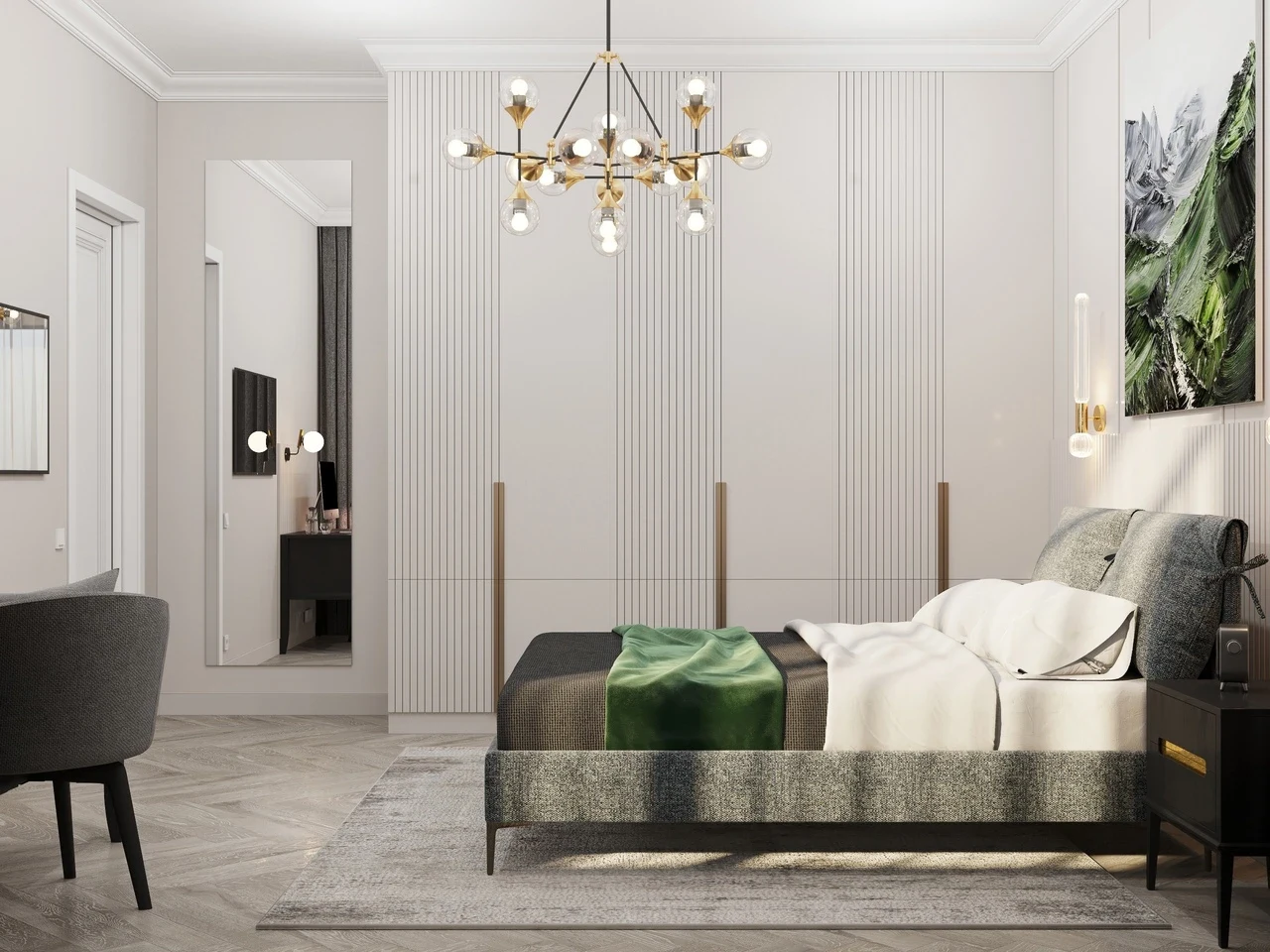 Спальня в загородном доме