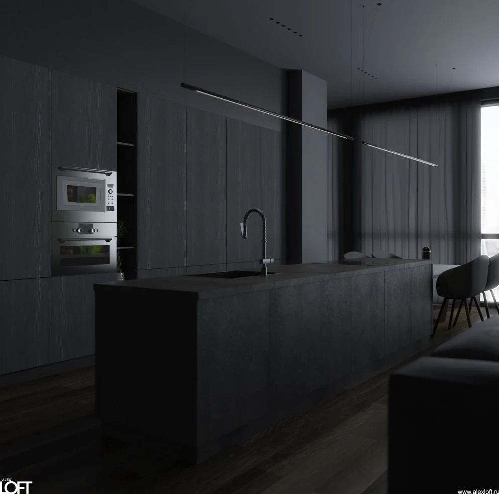 Москва – сити, современная квартира в облаках