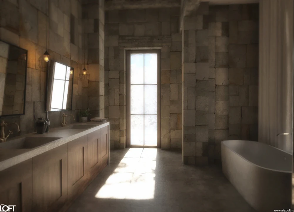 Проект интерьера деревянного дома