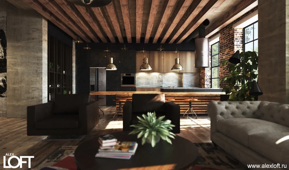 Лофт интерьер в Челябинске