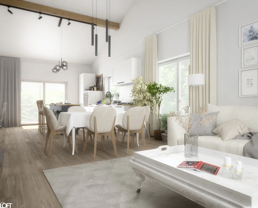 Дизайн интерьера в каркасном доме