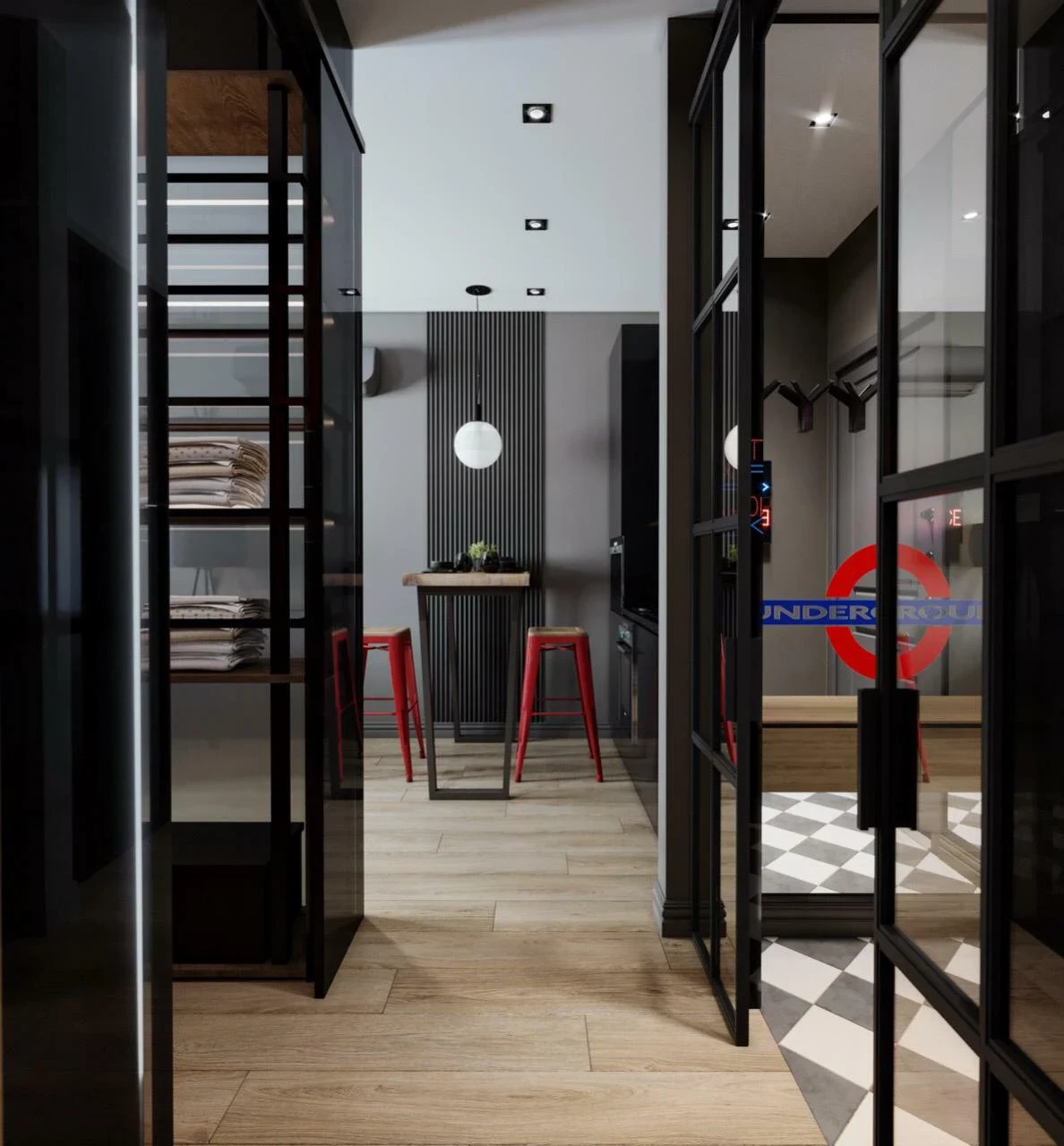 СМАРТ-КВАРТИРА В СТИЛЕ ЛОНДОНСКОЕ МЕТРО