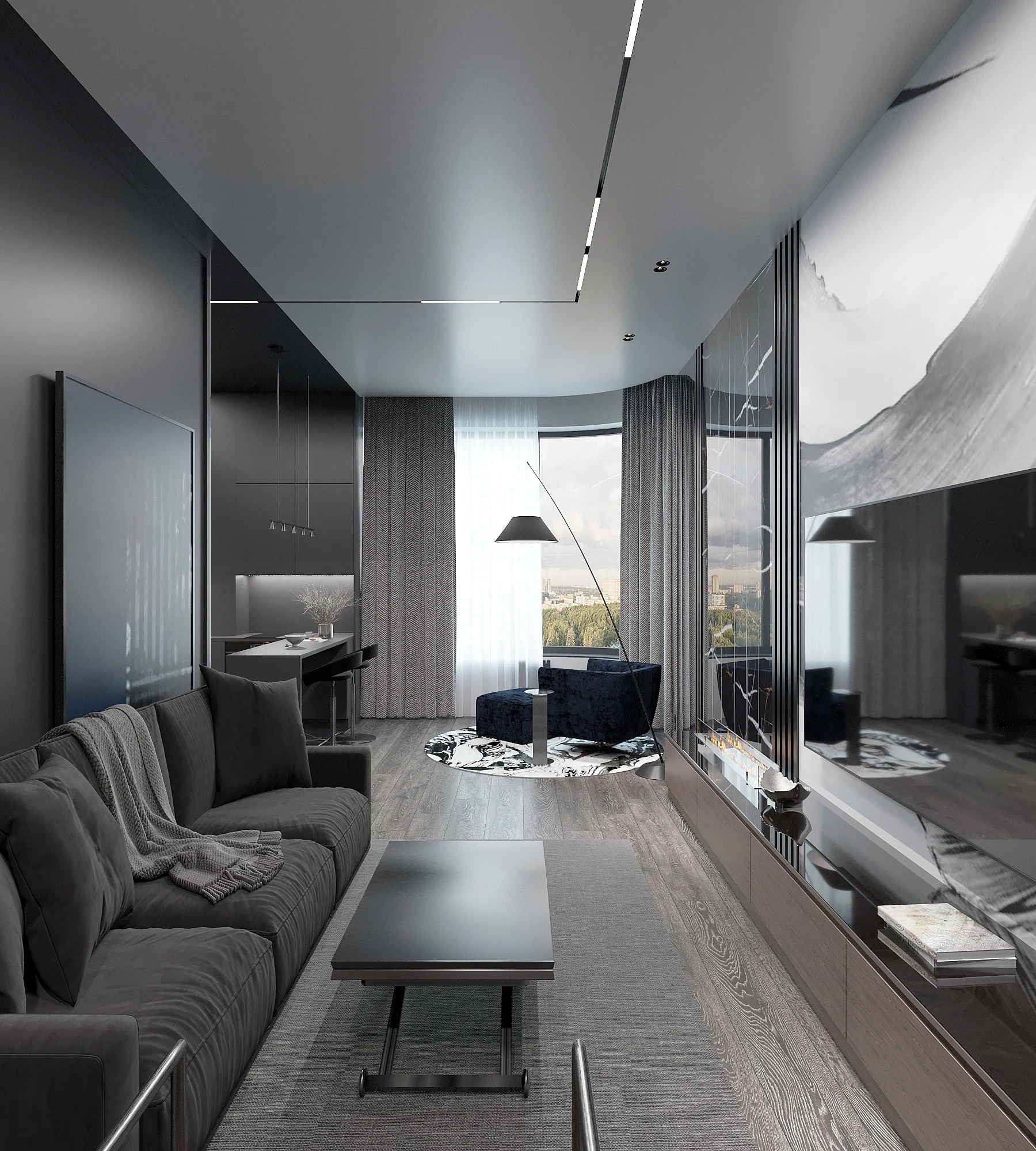 Квартира молодого человека в ЖК "Левел Стрешнево"