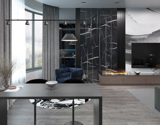 Квартира молодого человека в ЖК "Левел Стрешнево"