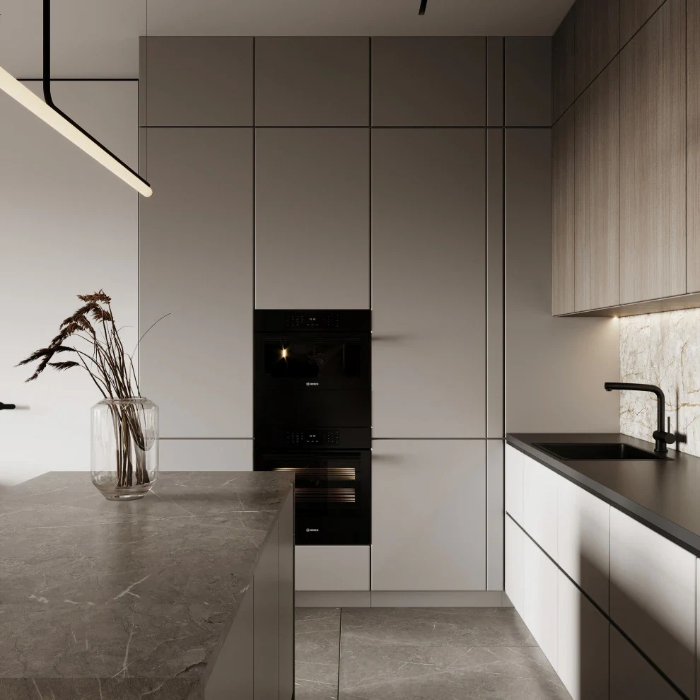 Дизайн кухни-гостиной