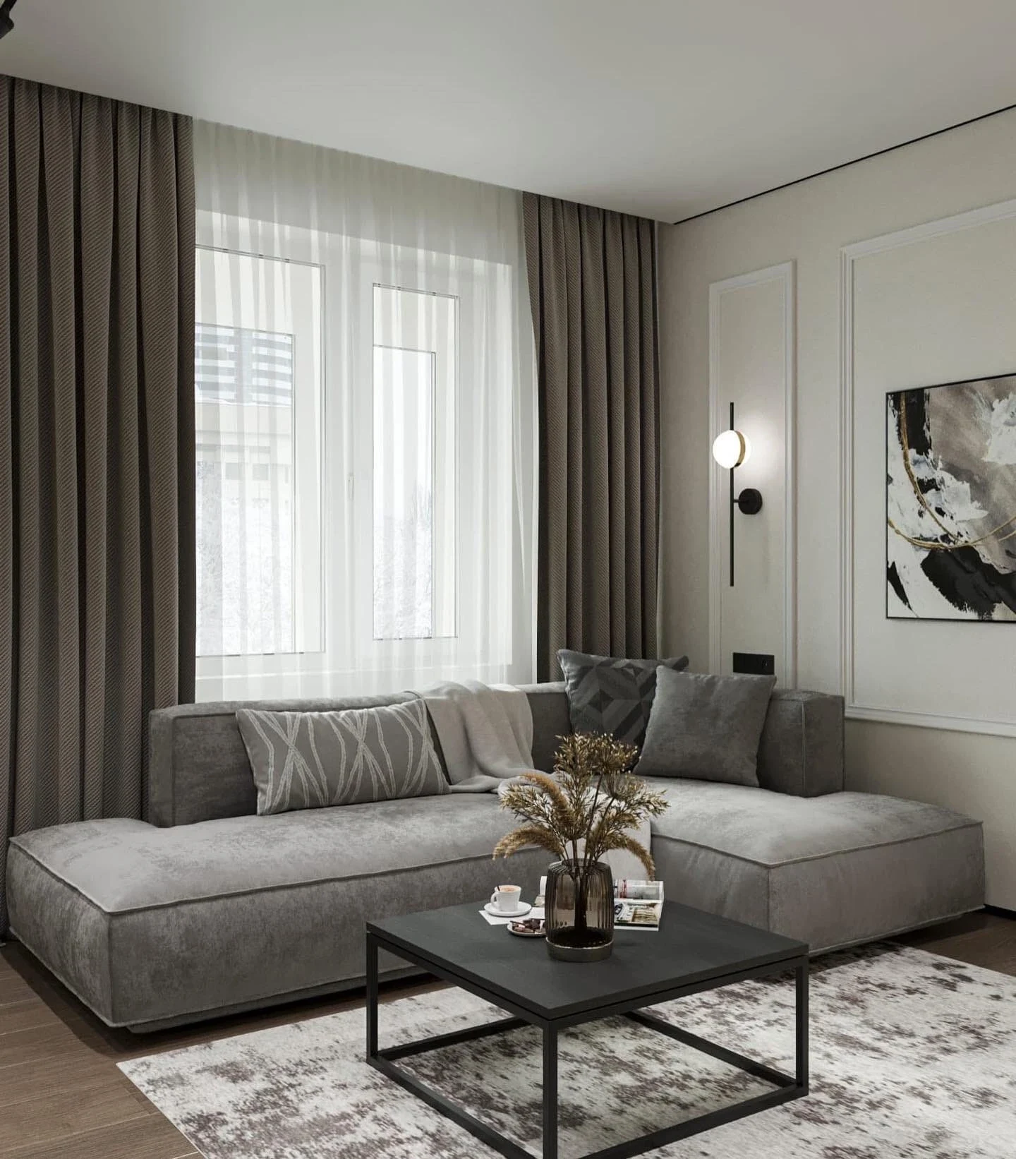 Дизайн интерьера кухни-гостиной