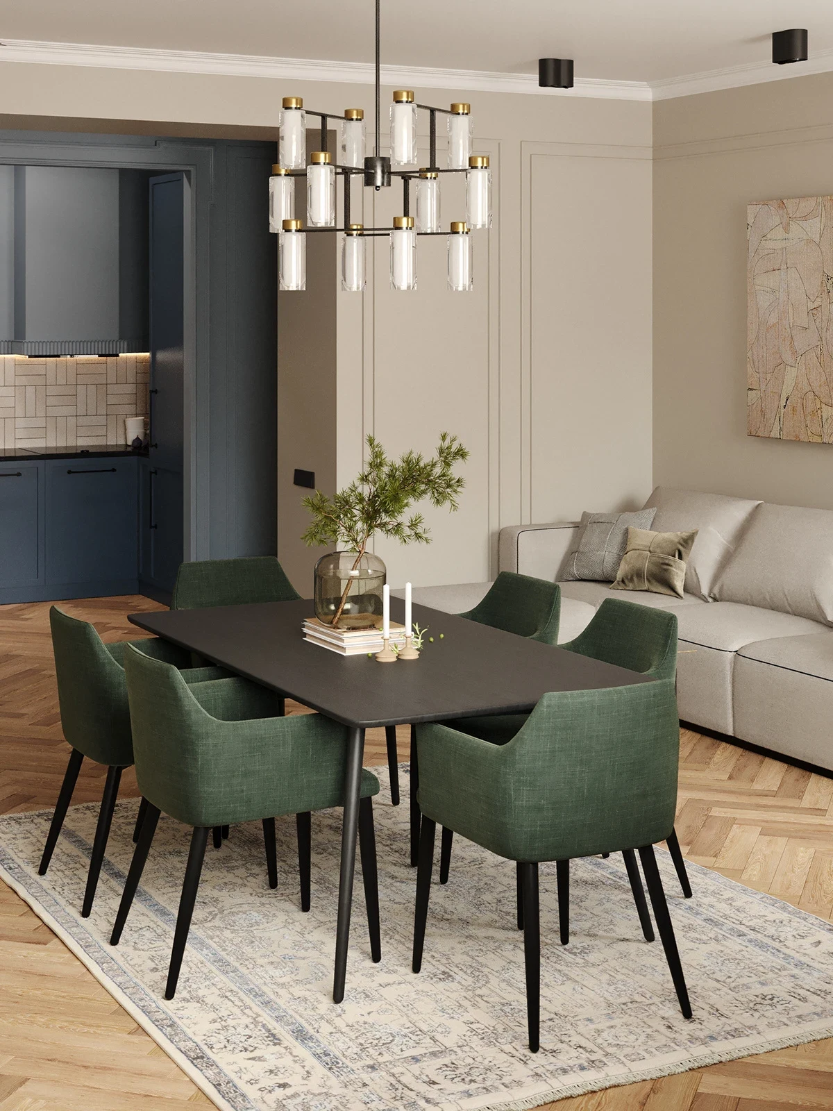 Interior Design and Vis,apartemens in modern classics