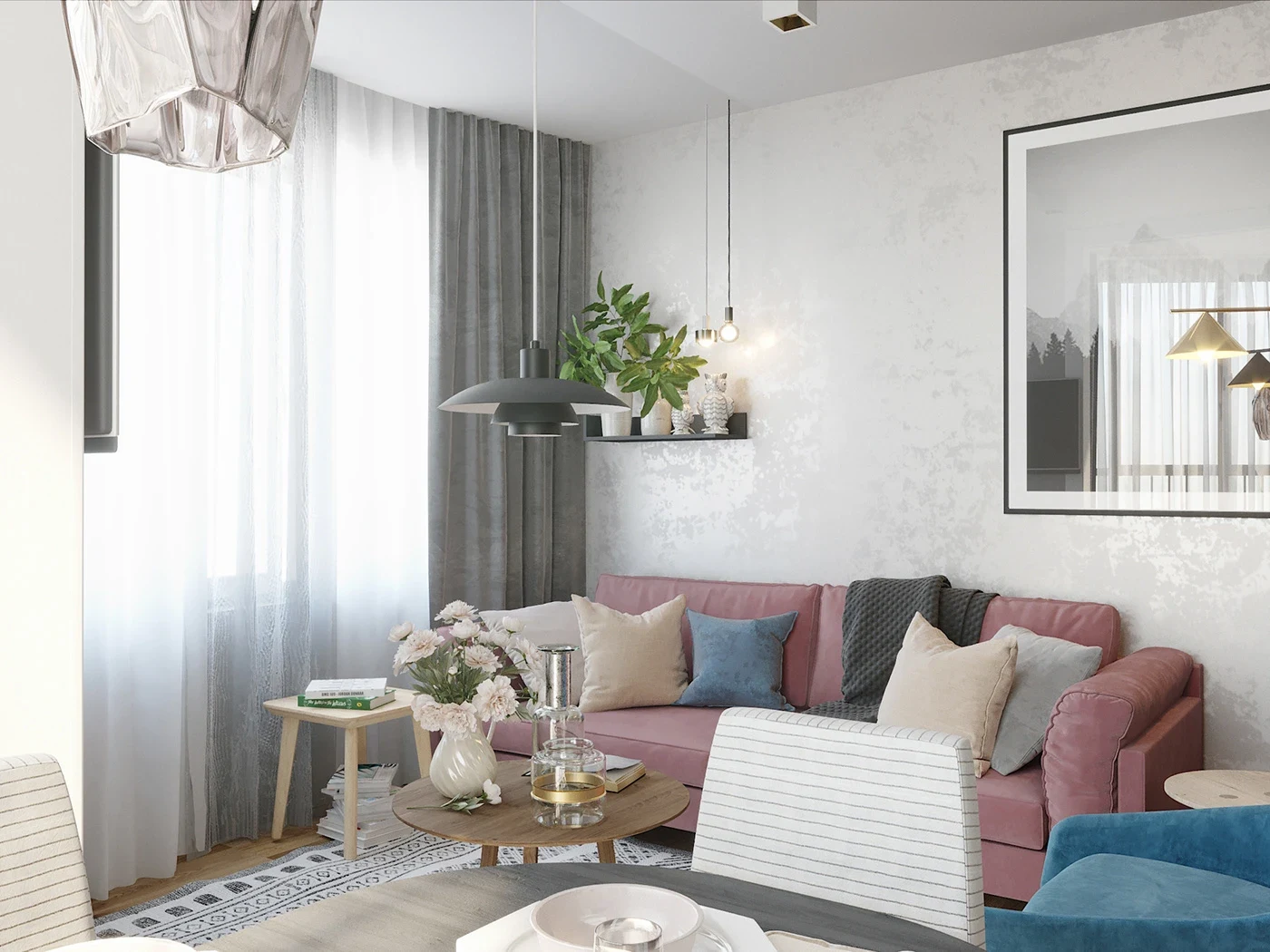 Graphic living room