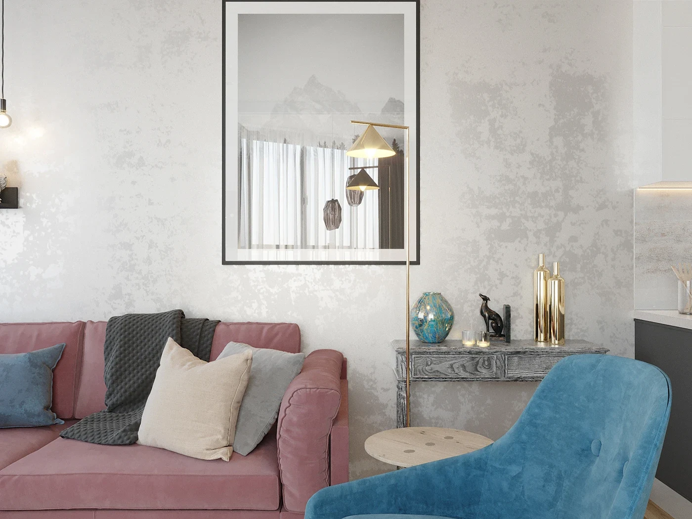 Graphic living room