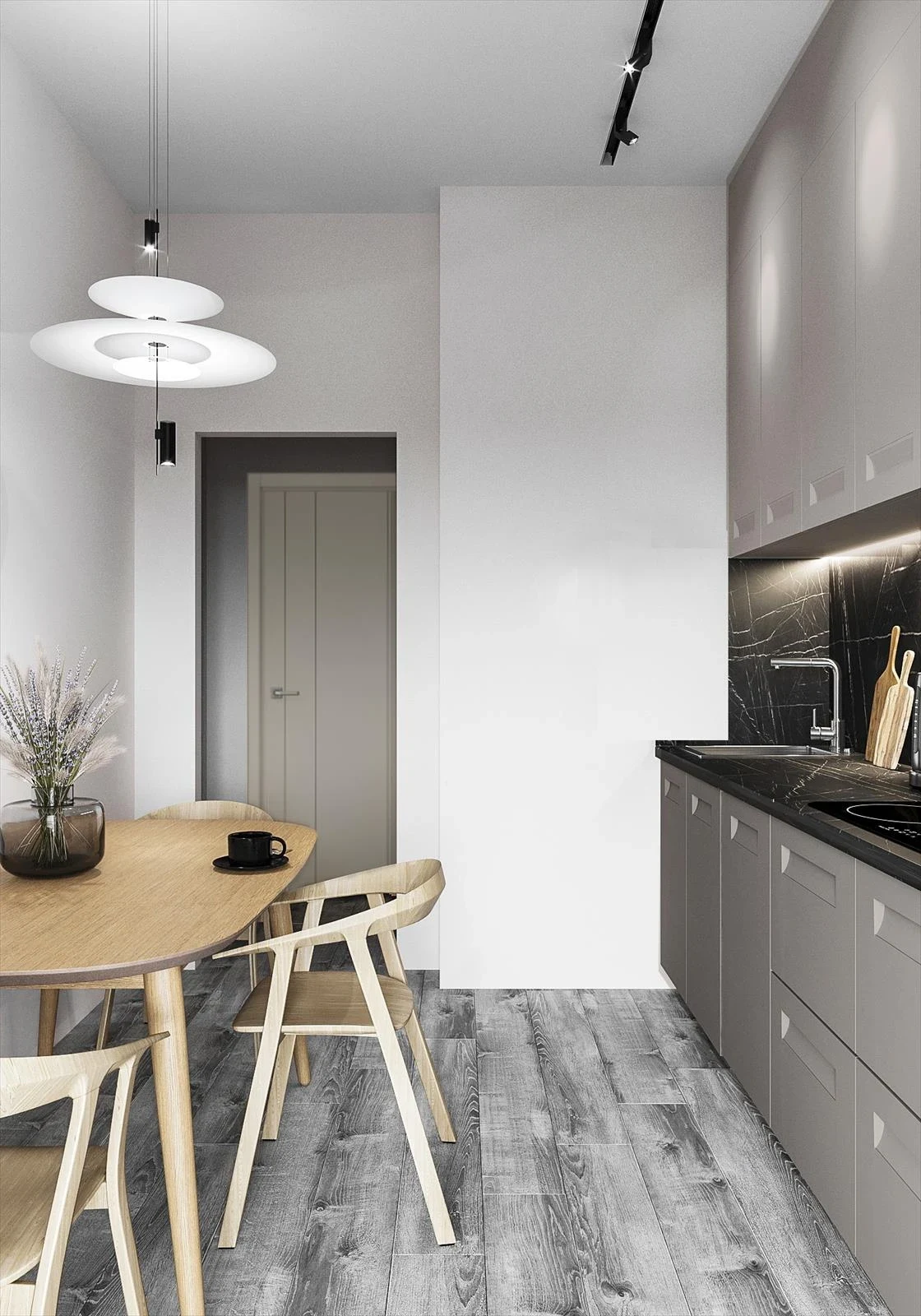 Проект однокомнатной квартиры в скандинавском стиле