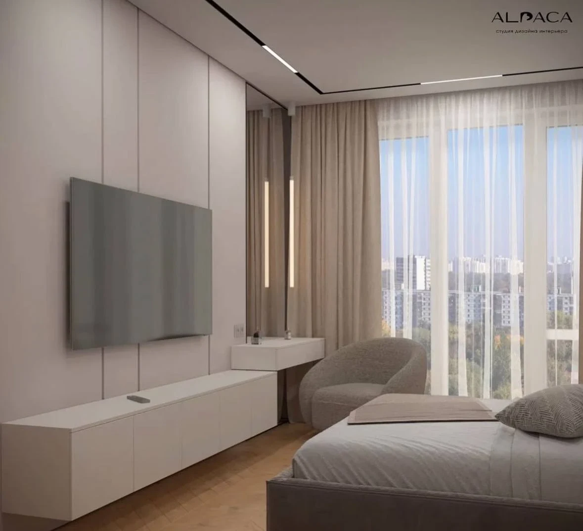 Визуализация спальни