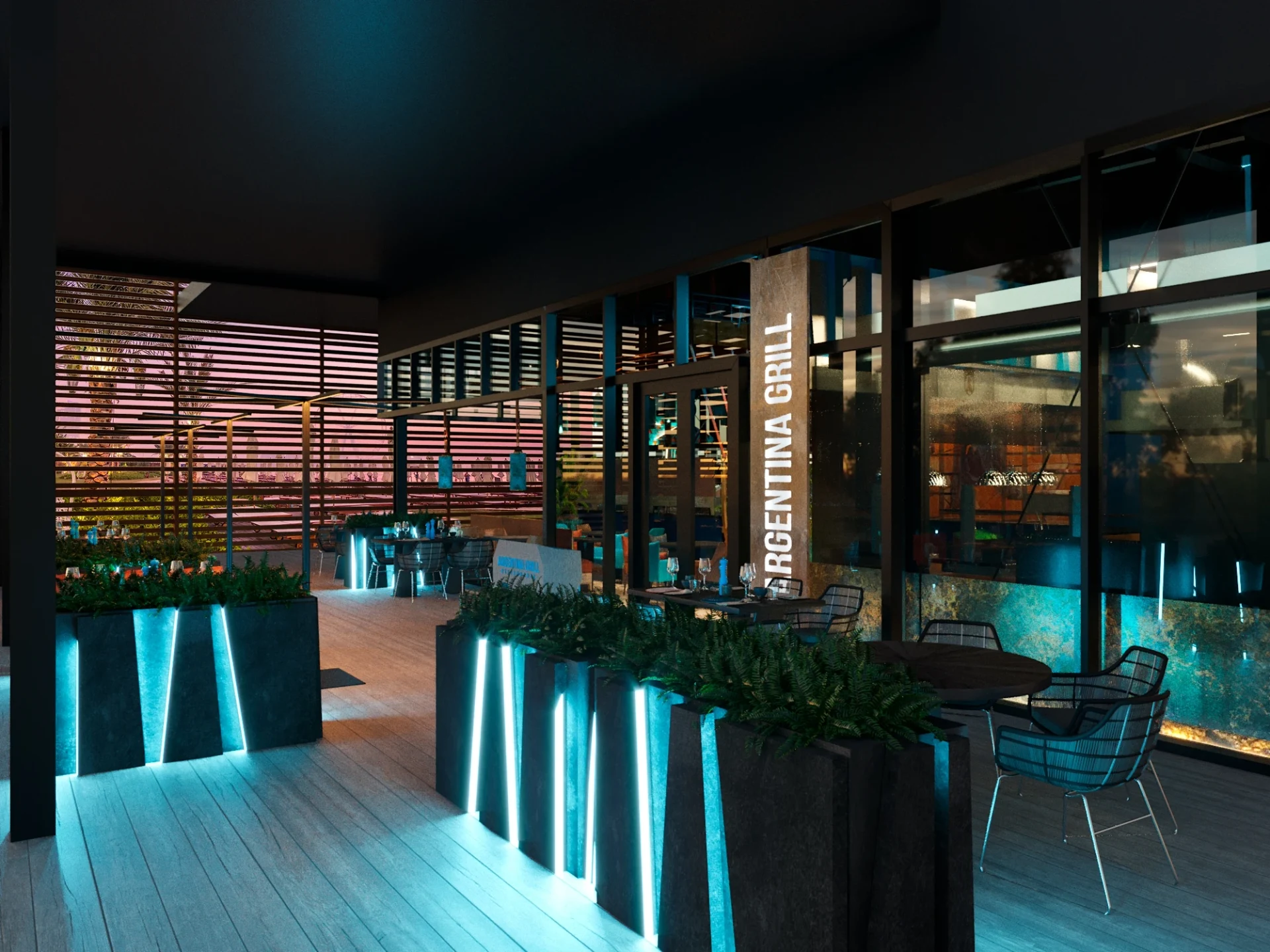 Дизайн ресторана "Argentina Grill" в Дубае