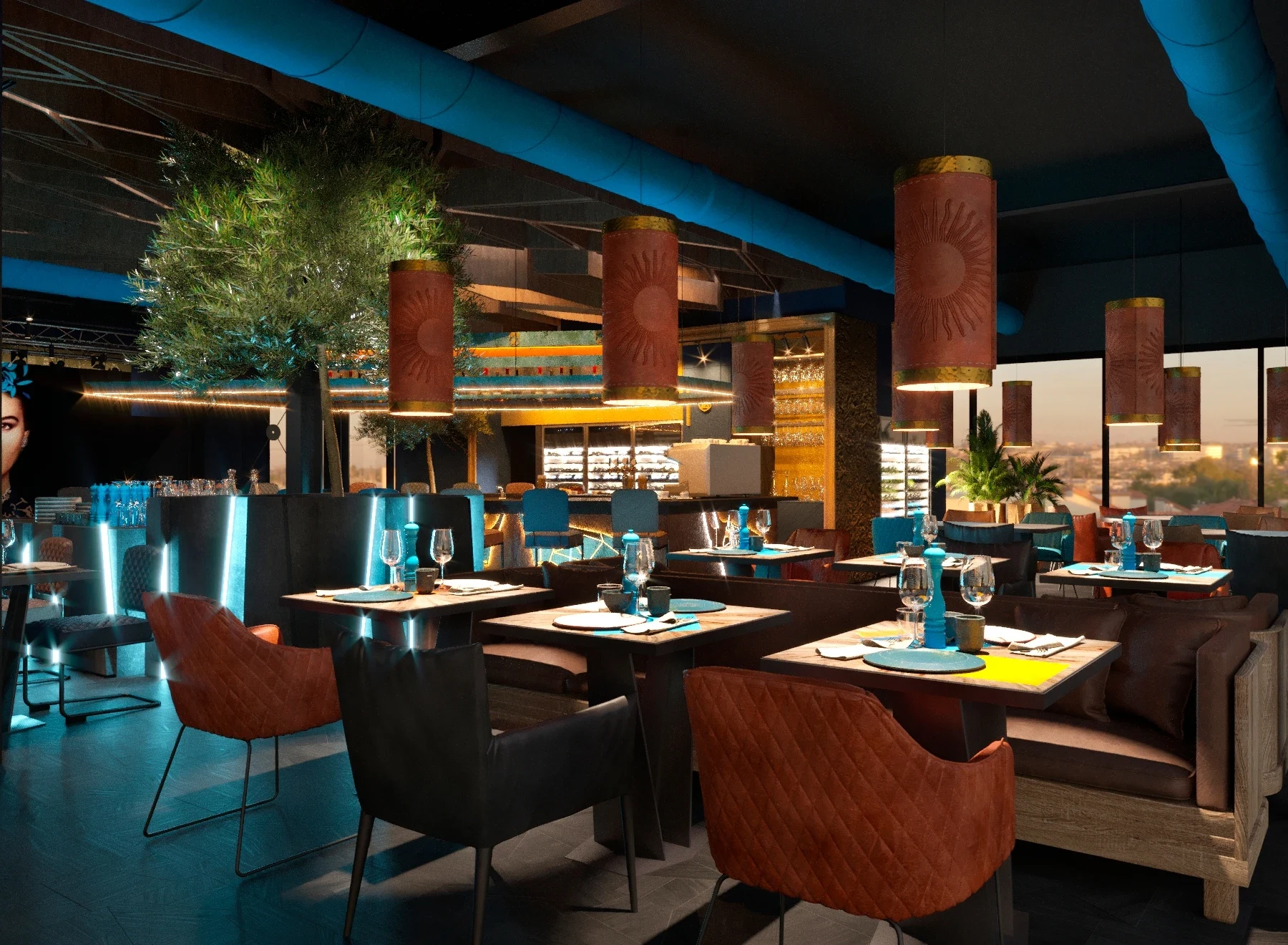 Дизайн ресторана "Argentina Grill" в Дубае
