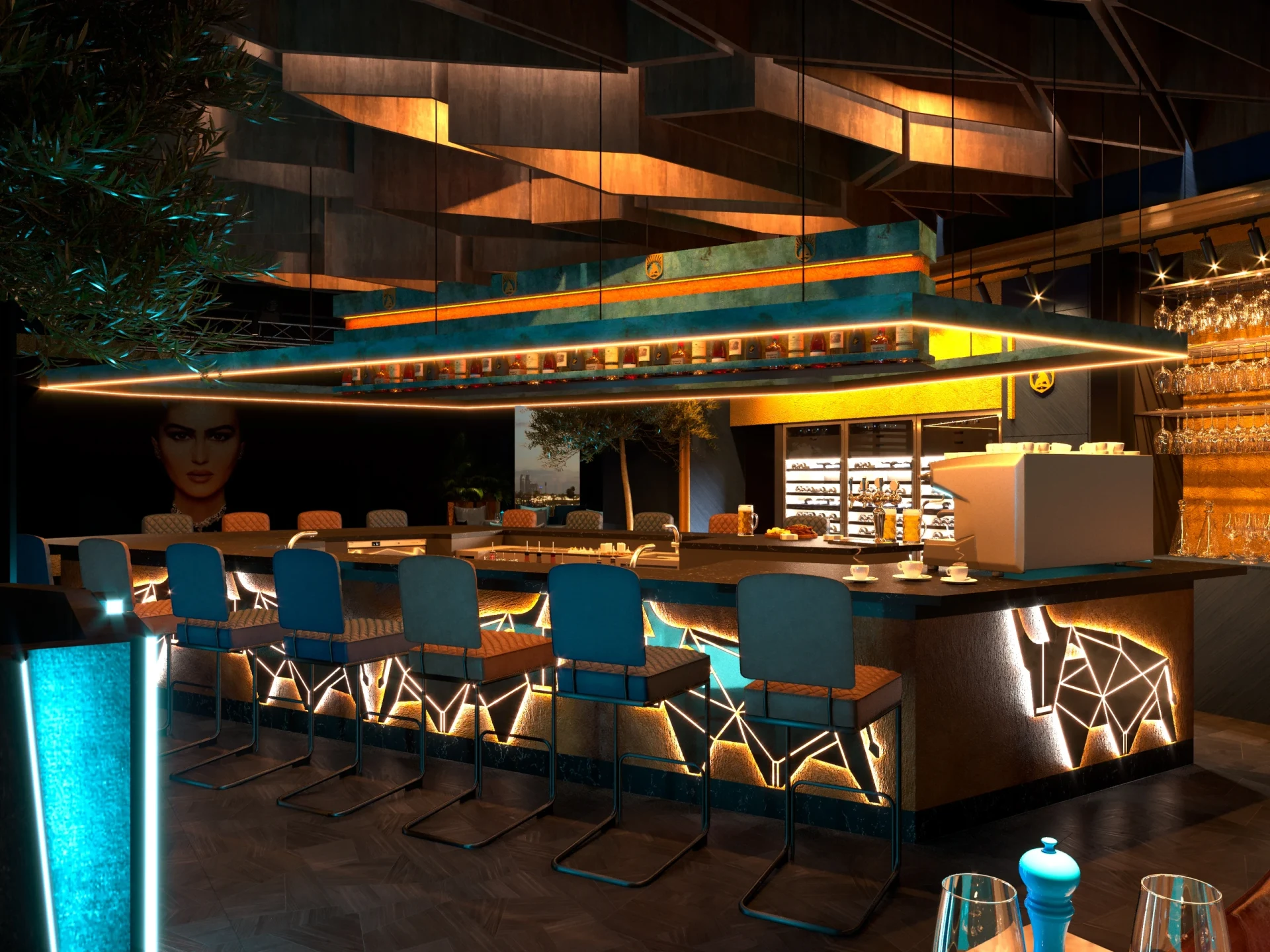 Дизайн ресторана "Argentina Grill" в Дубае