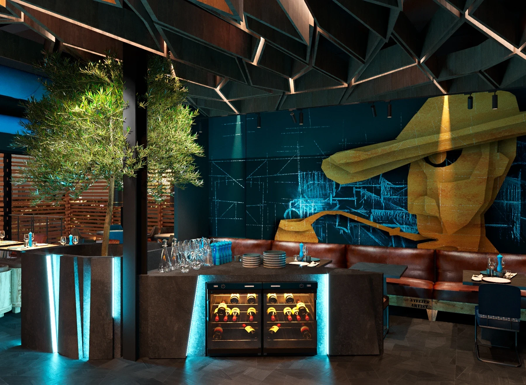 Дизайн ресторана "Argentina Grill" в Дубае