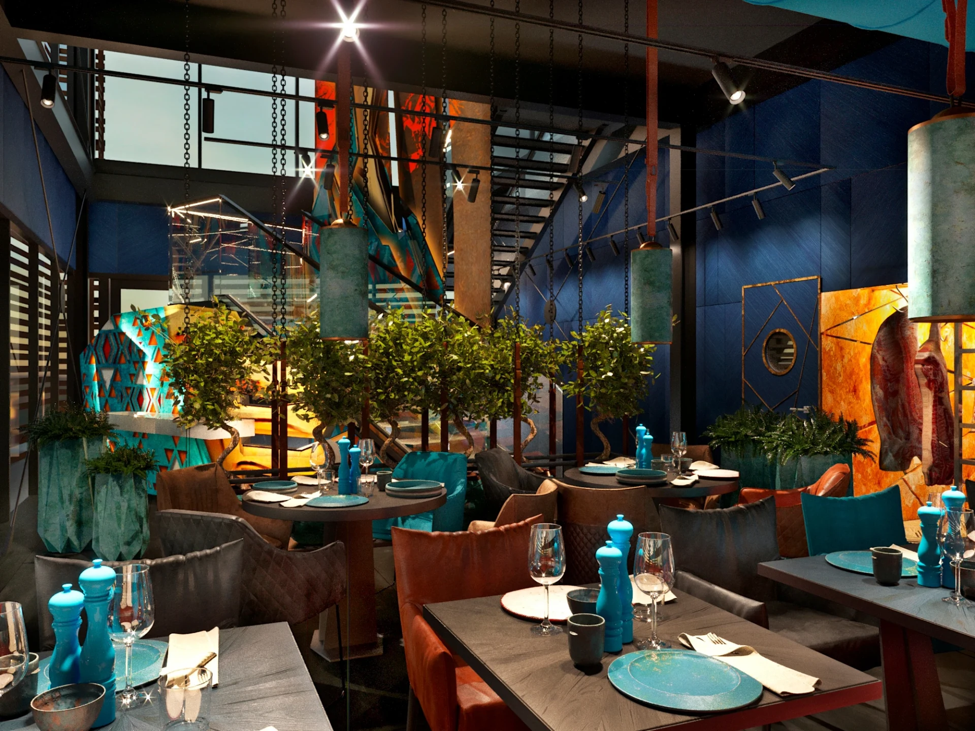 Дизайн ресторана "Argentina Grill" в Дубае