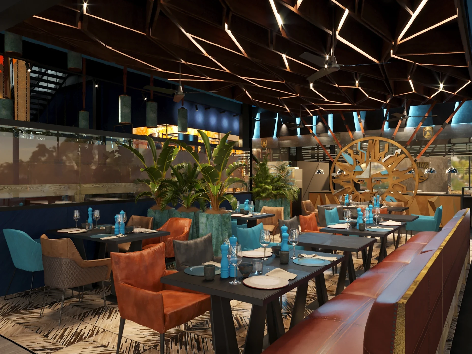 Дизайн ресторана "Argentina Grill" в Дубае