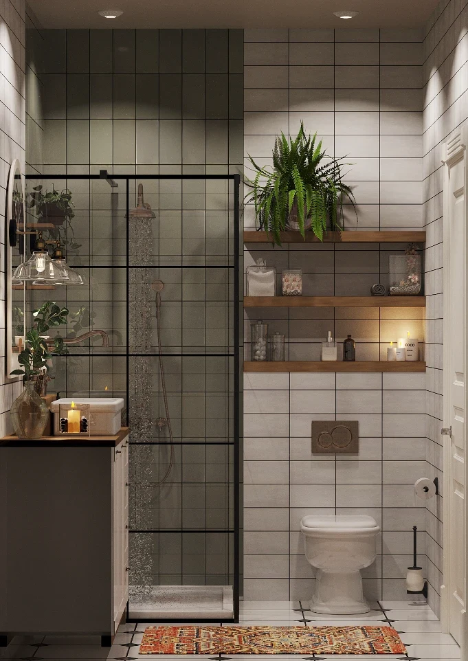 Farmhouse style bathroom