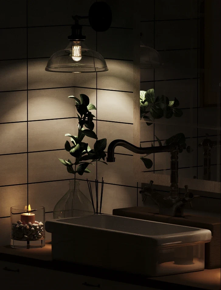 Farmhouse style bathroom
