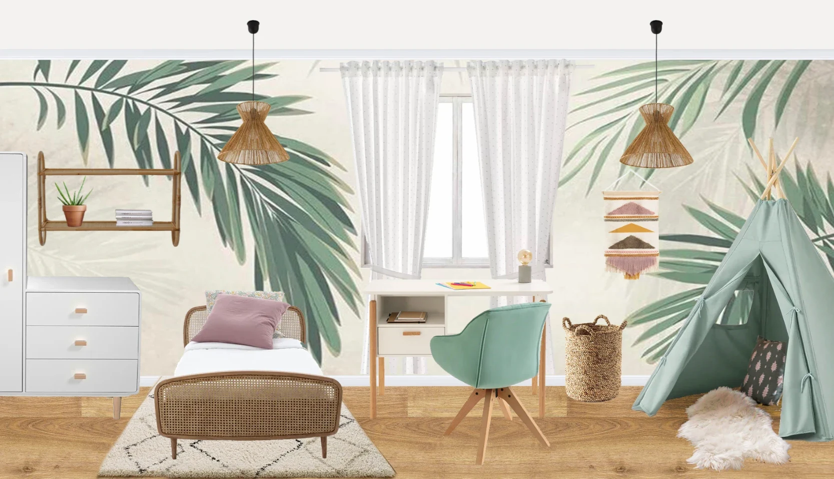 2D apartment collage