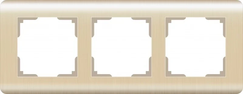 Рамка Werkel Stream WL12-Frame-03 / Рамка на 3 поста (шампань)