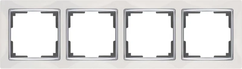 Рамка Werkel Snabb WL03-Frame-04-white /Рамка на 4 поста (белый)