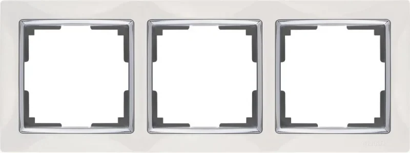 Рамка Werkel Snabb WL03-Frame-03-white /Рамка на 3 поста (белый)