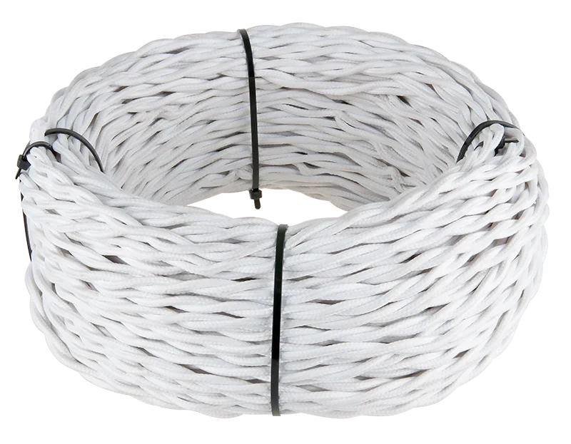 Werkel Ретро кабель витой 2х1,5 (белый)