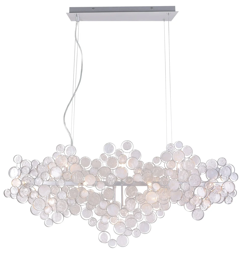 Подвесная люстра Crystal Lux Deseo DESEO SP15 L1400 SILVER